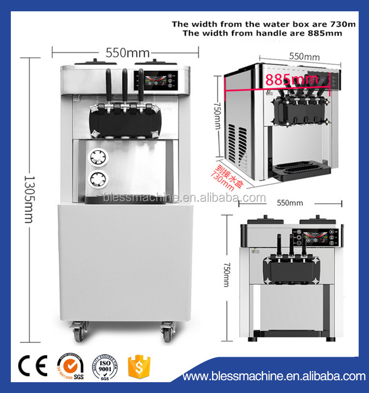 3flavor and 1 mix soft serve ice cream machine the perfect solution for your business