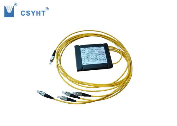 Quality 1X4 Dual Window Fiber Optic Splitter FBT Low Polarization Dependent Loss FC Connector for sale