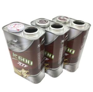 Custom 4L Empty Square Metal Jerry Oil Tin Can For Motor Oil Brake Cleaner Car Oil Engine Fluid Paint Metal Tin Can