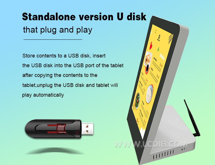 15.6 Inch L Shape Tablet Digital Signage With Android OS and Touch or Without Touch Screen