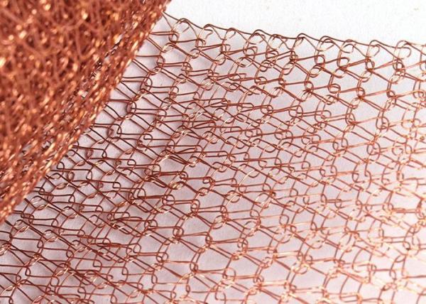 Quality 100MM 127MM Copper Mesh For Pest Control Gas Liquid Copper Knitted Mesh for sale