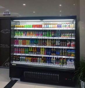 China Self Service multideck refrigerated display cabinets Merchandiser Open Air Refrigerated Case wholesale