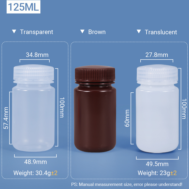 Plastic Screw Cap Wide Mouth Laboratory Chemical Reagent Bottle with ODM Service