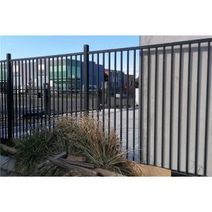 China 8FT Tall Tubular Steel Fencing Driveway Gates Wrought Iron Fence wholesale