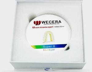 China 57% Translucent 3D Pro Multilayer Zirconia Disc 1200 Mpa Dental Implants Zirconia wholesale
