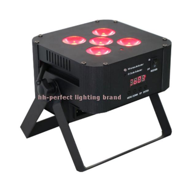 Quality 2016 new style 5pcs LED Par RGBWA UV digital wireless battery par  led stage lighting for sale