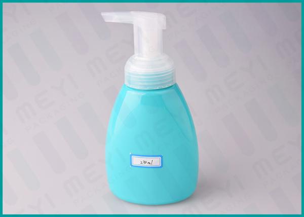 Quality Customized Shape PET Cosmetic Pump Bottle 230 ML With 40 MM Foam Soap Pump for sale
