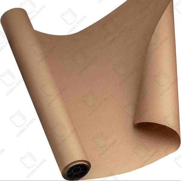 China Kraft Paper Jumbo Roll Wrapping Liner Paper Price Custom Brown Kraft Paper Wrapping Paper