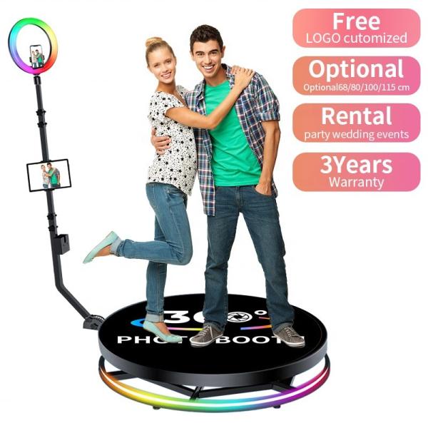 Quality Professional 360 Photo Booth with Automatic Rotation Stand Platform Height 25CM Easy for sale