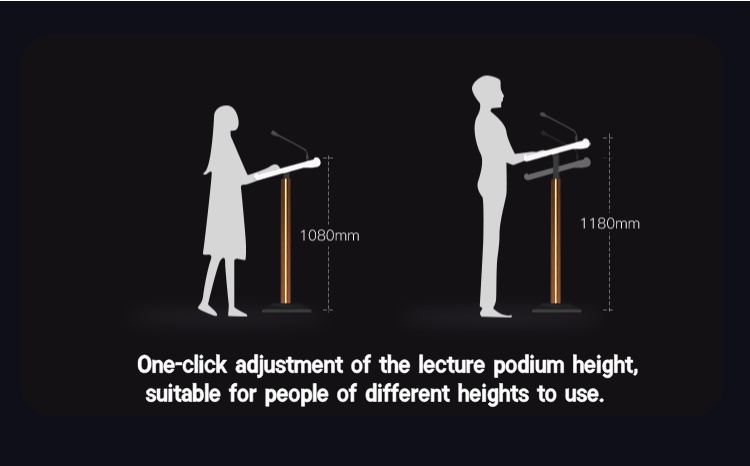 Touch Screen Touchscreen LCD Podium with Display and Touch Screen