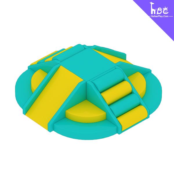 Quality Colorful Preschool Toddler Play Area Indoor Soft Play Equipment Climbing Bridge for sale