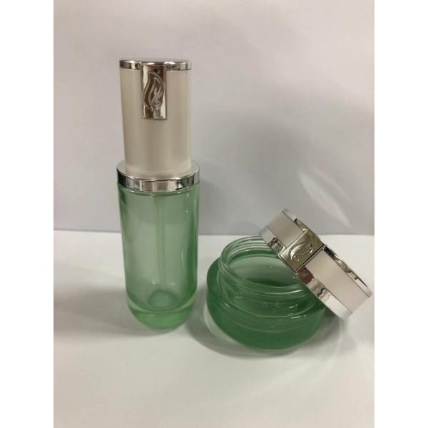 Glass Cream Jar Bottles Cosmetic Packaging In Set/ Skincare Glass Bottles Good Sealing Performance