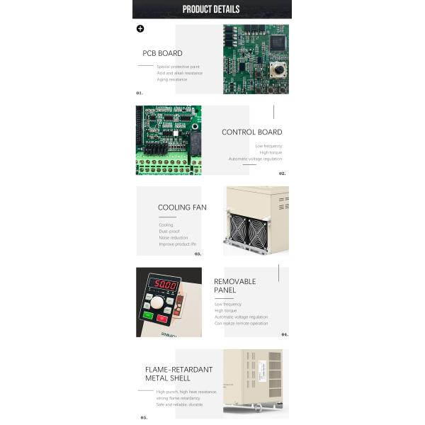 Triple Phase VSD Frequency Inverter 90KW 380V AC Drive