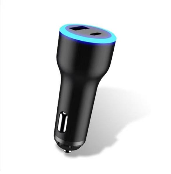 Quality Supports USB-C PD 65W 20V/3.25A Laptop Fast Charging+USB-A QC 18W ABS+PC Fireproof Material Blue LED Indicator Light for sale