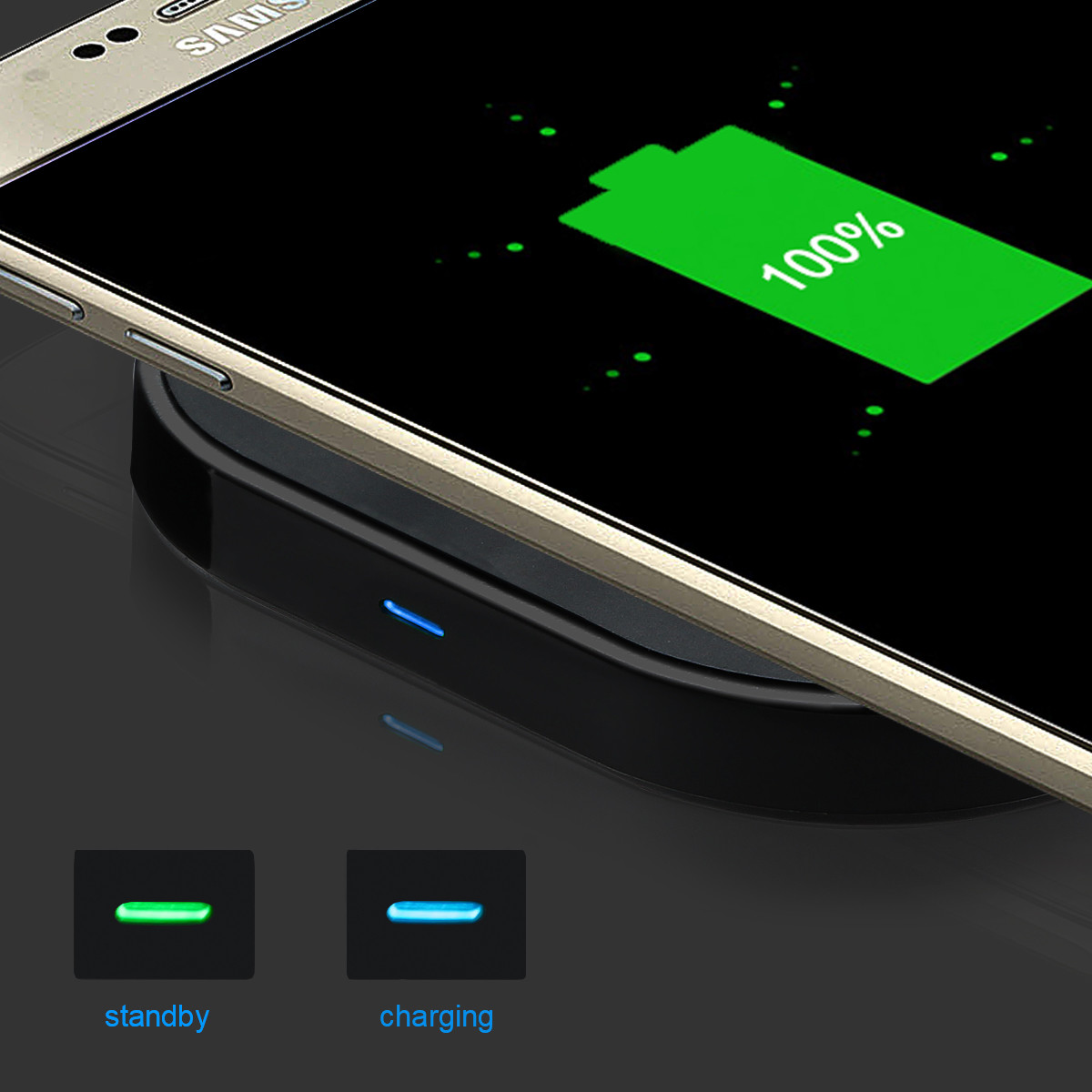Wireless Charger,Yootech Qi Certified Wireless Charging Pad for iPhone X, iPhone 8/8 Plus, Samsung Galaxy S9 S9 Plus