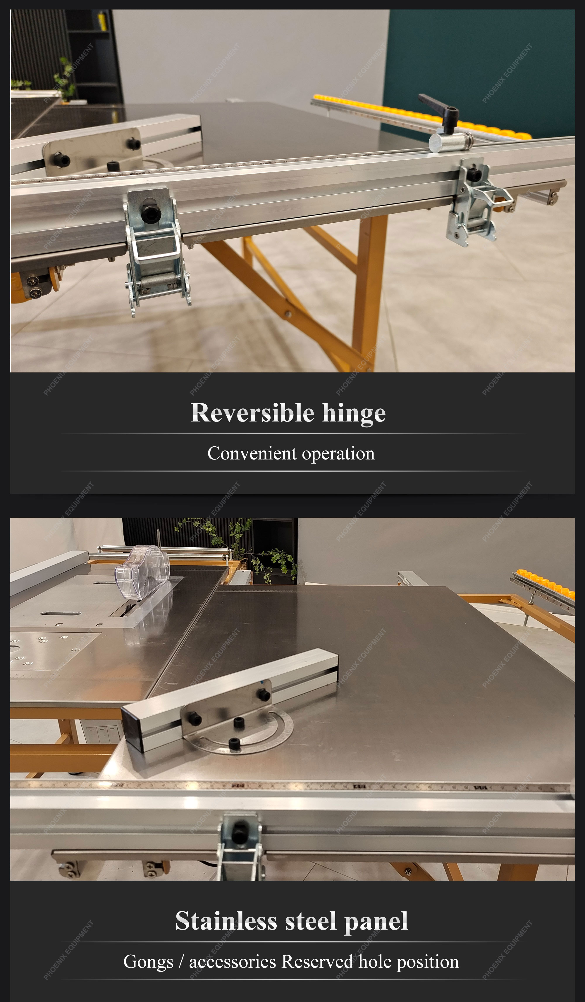 Dust-free Fold Sliding Table Panel Saw Machine for Woodwork Cutting up to 2800mm Length