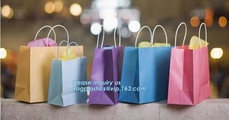 Customized Cut Printed Coated Paper Shopping Bag with Matt Lamination,rope handle custom logo printed white paper bag