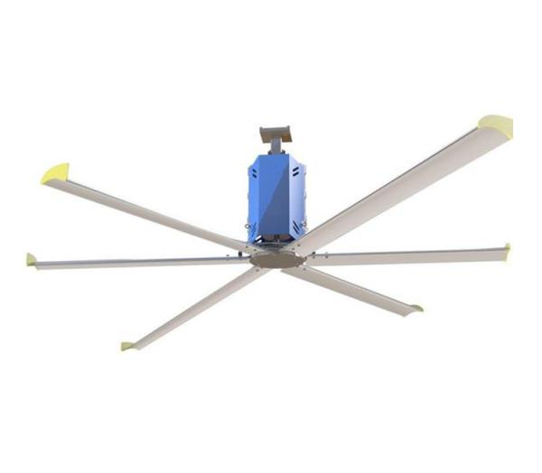 Quality 6 Blade 8ft 10ft VDF Speed HVLS Industrial Ceiling Fans for sale