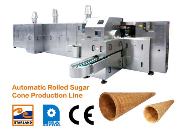 Quality Industrial Baking Sugar Cone Production Line Fully Automated 1.5kw for sale
