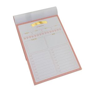 China Today Plan Memo Pad Sticky Notes Pantone Custom Printed Notepads wholesale