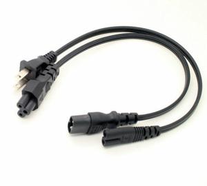China USB Type 2 in 1 short 1ft power cord for digital camera &amp; notebook, new wholesale