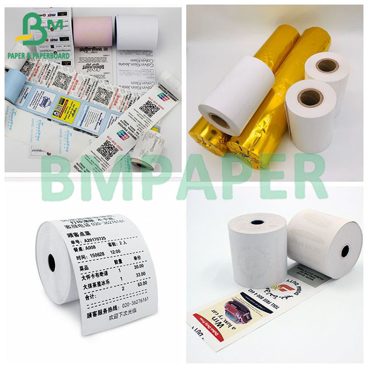 55gsm 80mm Thermal Paper Rolls Papier Termiczny For Supermarket Ticket Paper