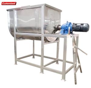 5 Ton Ribbon Poultry Feed Mixer Electric Control For Chemicals Processing