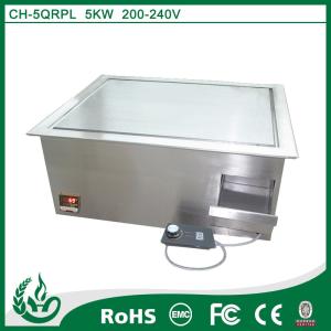 China Microcomputer control induction griddle flat plate griddle with 5kw wholesale
