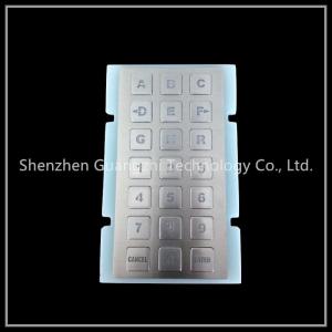China Personalized Metal Numeric Keypad 21 Keys Matrix Type Sus304 Stainless Steel Material wholesale