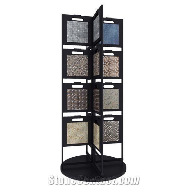 Quality ODM Floor Tile Display Rack For Exhibition Fair Ceramic Tile Sample Display Board Stand for sale