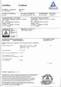 Zhongdong Cable Co., Ltd. Certifications