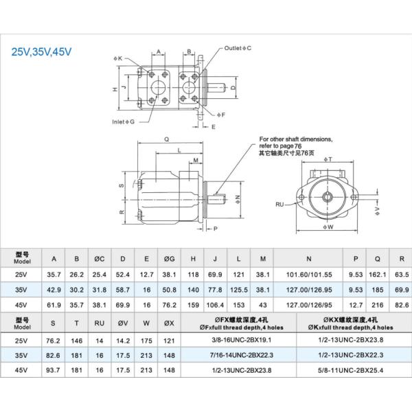 High Pressure Vickers Hydraulic Pumps for Injection Molding Machine