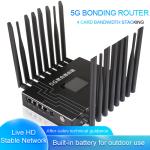 Gateway Stable 5G 4G Bonding Router , Multi SIM 4 Ports Internet Aggregation