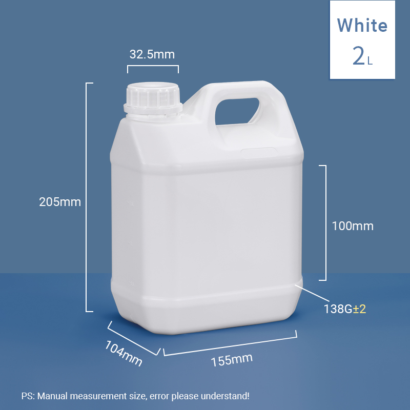 HDPE Plastic Fluoride Transparent Reagent Bottle 1000ml 1L For Chemical Packaging