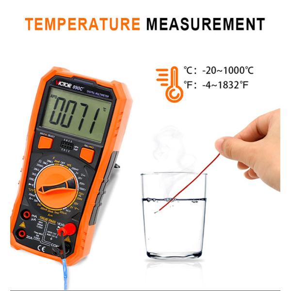 Mini VICTOR Digital Multimeter VC890C+ Manual range multimeter 1999 LCD display NCV LIVE True RMS Multimeter Digital
