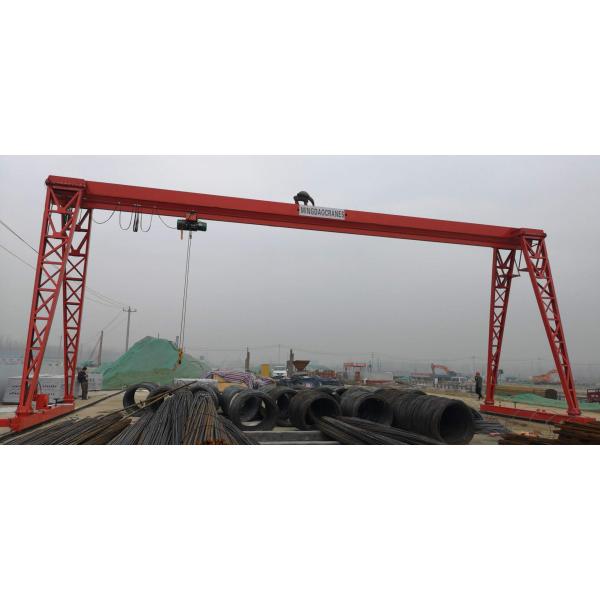 Remote control type gantry crane exported to Russia , Box type gantry crane for sale