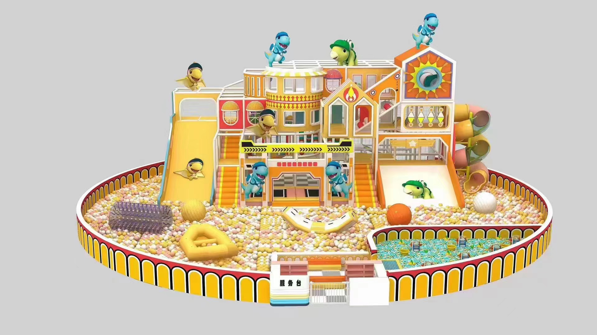 Kindergarten Pre-school Children Indoor Playground Equipment for Shopping Mall