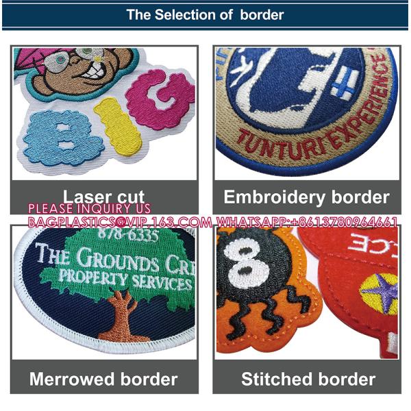 Sew Iron On 100% Embroidered Fabric Cloth Patch Iron On Patch 3D Custom Embroidery Patches For Clothing