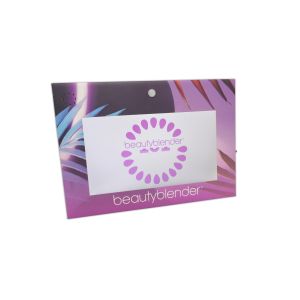 Customized Printed Beauty Display Stand With Back Frame