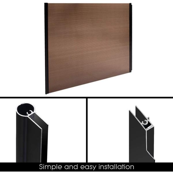 CE 3.43kg 90x100cm Door Window Awning Canopy