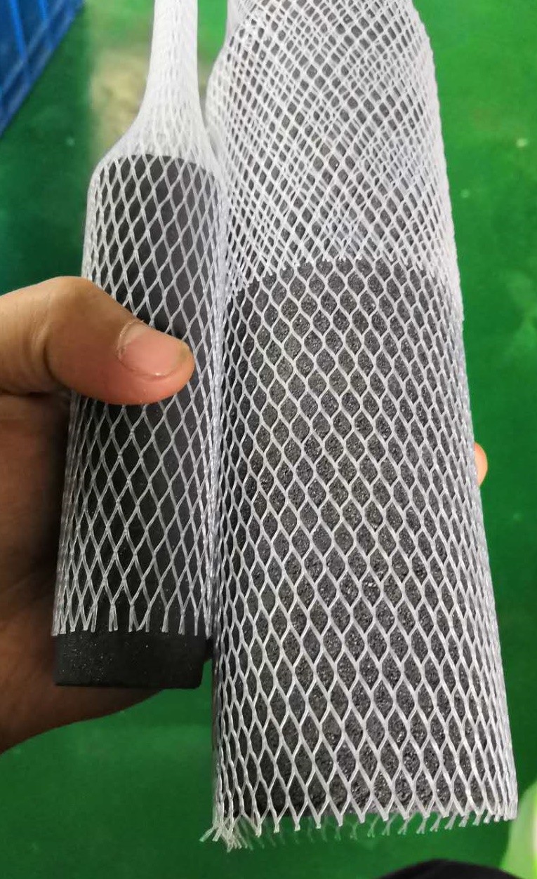 Transparent PE Mesh Protective Netting Sleeve 4CM 90 Mesh Reusable For Filter