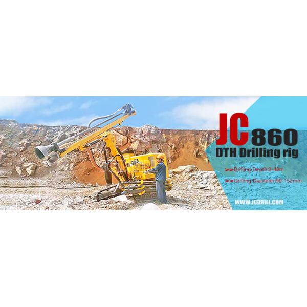 90mm Dth Drilling Rig Horizontal Air Rock Blasting Hole Jc860