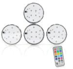 Waterproof Remote Control Multi Color Submersible LED light 4PCS As One Set