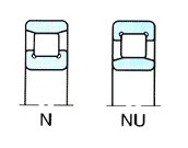 Cylindrical High Speed Roller Bearings Stainless Steel NU2307 Wearproof