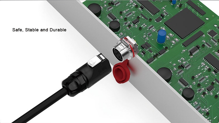 CNLINKO M12 Professional Electrical 2 Pin Extension Wire Connector Cable Waterproof IP68 for Led Lighting
