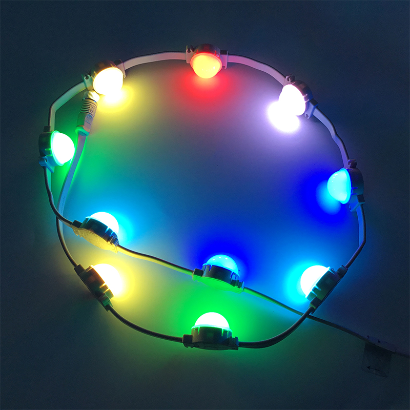 RGB LED Point Lights Led Display Control 100-120degree View Angle For Building