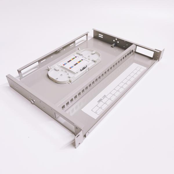 19inch 2U 48 Ports SC Simplex LC Duplex Fiber Optic Patch Panel Box with Cold Rolled Steel Construction