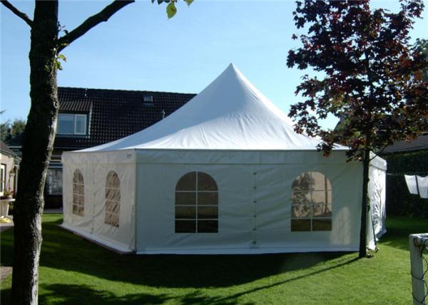 Quality Hexagon White Pagoda Party Tent Heavy Duty Pagoda Gazebo Canopy Rust - Resistant for sale