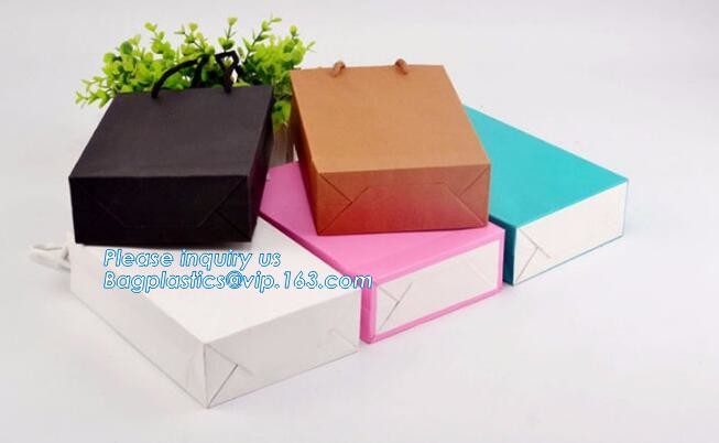 Customized Cut Printed Coated Paper Shopping Bag with Matt Lamination,rope handle custom logo printed white paper bag