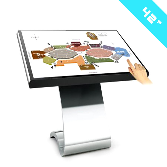 55" Professional Full Color HD LCD TV Interactive Touch Table Display I7 CPU And 500cd/M2